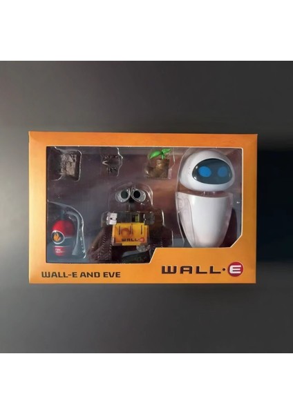 Wall.e Robotics Wall-E Robot Eva Set Kutulu Set Tamirci Heykelcik Süs (Yurt Dışından)