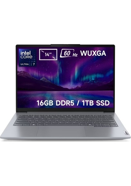 ThinkBook 14 G7 IML Intel Core Ultra 7-155H 16GB DDR5 1TB SSD 14 inç WUXGA 60Hz IPS FreeDos Laptop (21MR0050TRv1)
