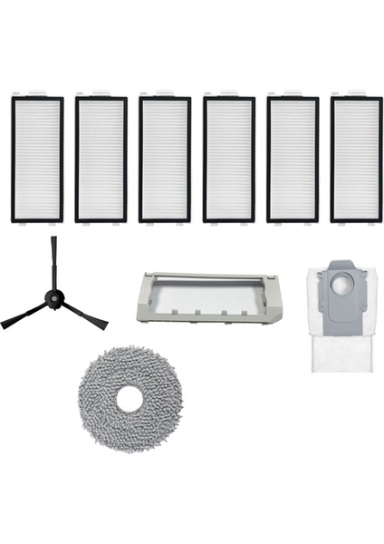 Roborock P10SPROV20 Accessori Sweeper Toz Kutusu Kapak Rag Filtre Toz Torbası Yan Fırça Vakum Süpürge Yedek Parçaları (Yurt Dışından)