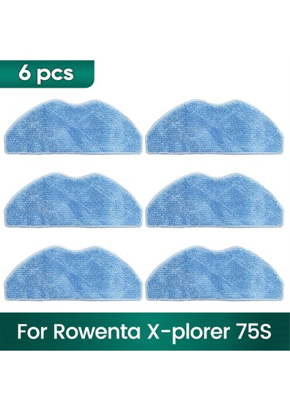Rowenta X-Plorer Serie 75S Için Paspas Bez Pedleri RR8577WH, 75 S+ RR8587WH Robot Vakum Temizleyici Aksesuarlar (Yurt Dışından)