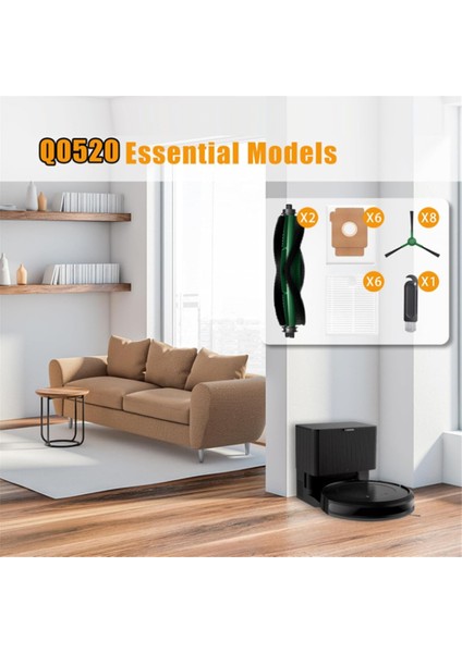 Irobot Roomba Için 2 Q0520 Essentium Vakum Süpürge Aksesuarları Silindir Yan Fırça Filtresi Paspas Ped Toz Torbası (Yurt Dışından) fırsatları