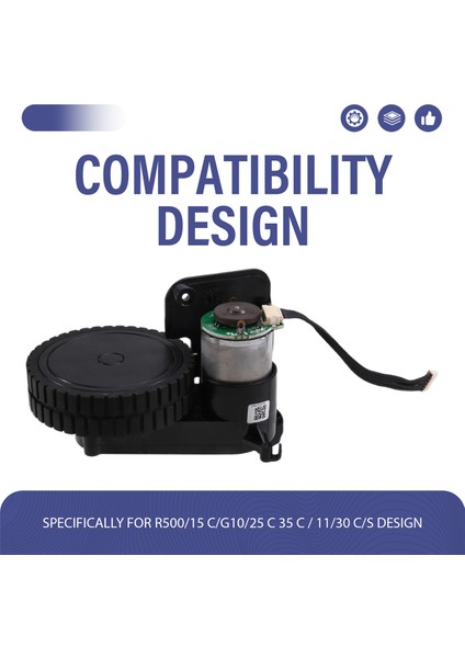 Eufy Robovac R500 /15C /G10 /25C /30C /35C /11S Için Vakum Süpürge Tekerlek Motoru Vakum Süpürge Parçaları Montaj Değiştirme L (Yurt Dışından) fırsatları