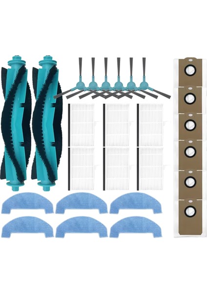 Dream L10S Ultra / L10S Pro Robot Vakum Temizleyici Aksesuarları Vakum Çantalar Paspas Filtresi Vakum Temizleyici Temizleme Fırçaları (Yurt Dışından)