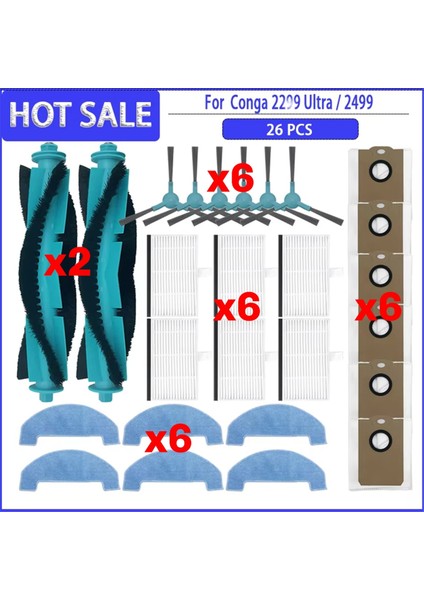 Dream L10S Ultra / L10S Pro Robot Vakum Temizleyici Aksesuarları Vakum Çantalar Paspas Filtresi Vakum Temizleyici Temizleme Fırçaları (Yurt Dışından) fırsatları