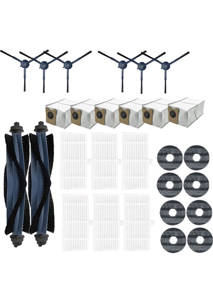 Roborock Qv 35A / Qr 798 Vakum Süpürücü Ana Yan Fırça Hepa Filtre Mop Bez Toz Torbası Için Aksesuar Kiti (Yurt Dışından) fiyatları
