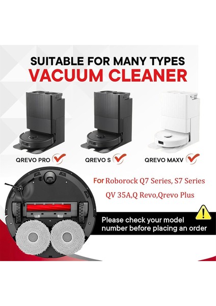 Roborock Qrevo S/maxv/pro/plus Için 6'lı Paket Kauçuk Fırçalar (Yurt Dışından) fiyatları