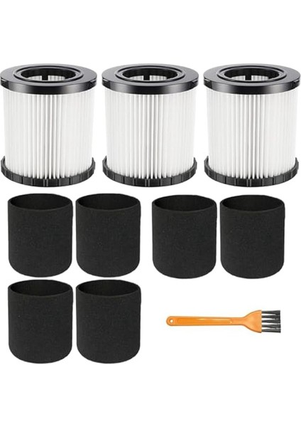 3pcs DCV5801H Dewalt Için Vakum Hepa Filtresi DCV580H, DCV581H 20V Maksi 6 Köpük Manşon Filtreli Islak/kuru Vakum (Yurt Dışından)