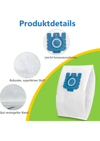 Miele Hyclean 3D Gn Toz Torbaları Için 14 Adet Elektrikli Süpürge Torbası (Yurt Dışından) fiyatları