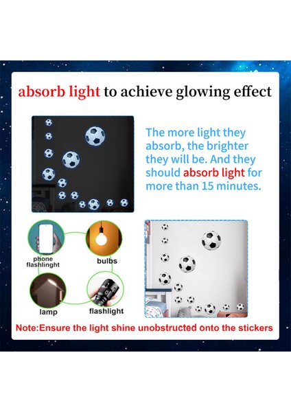 Futbol Çıkartmaları Karikatür Çocuk Odası Yurt Yatak Odası Duvar Güzelleştirme Dekorasyon Floresan Çıkartmalar (Yurt Dışından) modelleri