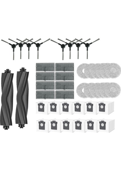Dreame Mova E30 Ultra Rulo Yan Fırça Hepa Filtre Paspas Için 42 Adet (Yurt Dışından) fırsatları