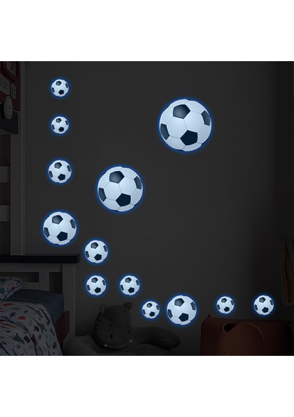 Futbol Çıkartmaları Karikatür Çocuk Odası Yurt Yatak Odası Duvar Güzelleştirme Dekorasyon Floresan Çıkartmalar (Yurt Dışından) fiyatları