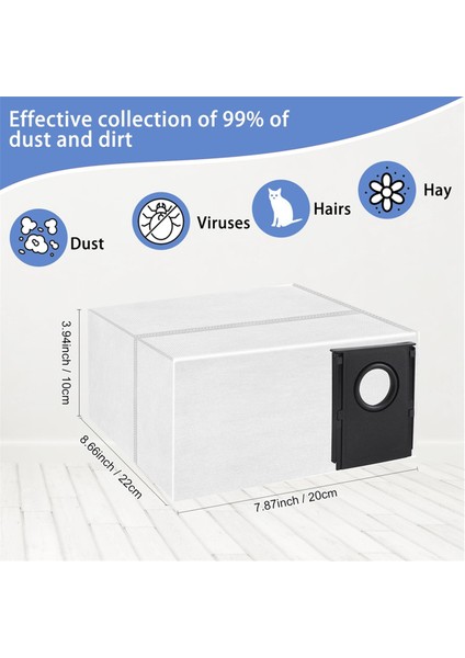 Eureka J15 Pro Ultra Robot Vakum Süpürge, 3l Büyük Kapasiteli Tek Kullanımlık Torba, Yedek Çanta Için 10 Parçalı Toz Torbaları (Yurt Dışından) fiyatları