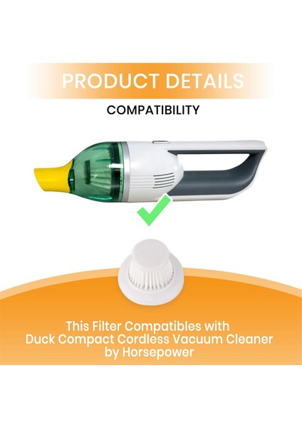 Ördek Elektrikli Süpürge Için Hepa Filtreler Kablosuz, Yıkanabilir Filtreler (Yurt Dışından) indirimleri