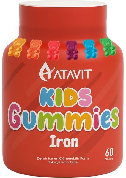 Kids Iron Demir 60 Gummies