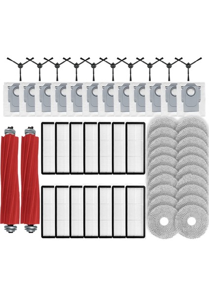 Dreame X30 Pro PLUS/X30 Pro Ultra Hepa Filtreli Paspas Bezleri ve Toz Torbası (Yurt Dışından)