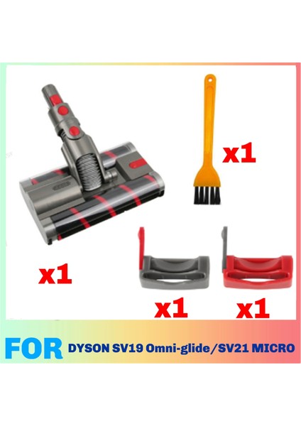 Dyson Omni-Glide Için Motor Kafası SV19/21 Çift Makaralı Fırça Vakum Kafası Değiştirme ile Yumuşak Roller Temizlik (Yurt Dışından)