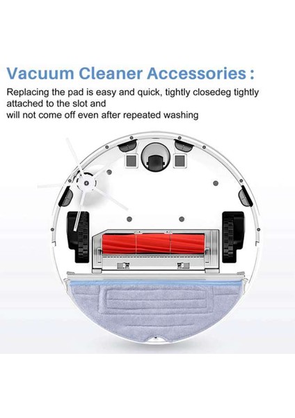 12PCS Roborock S7 S7MAXV S7MAXV Plus S8 S8+ T7S T7S Için Mikrofiber Pot Padleri Kiti Plus Vakum Süpürge Yedek Parçaları (Yurt Dışından) modelleri