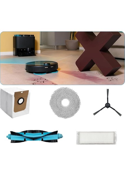 Cecotec Conga Için 11090 Vakum Süpürge Robot Yedek Parça Ana Yan Fırça Hepa Filtre Mop Bez Tuz Torbaları (Yurt Dışından) fiyatları