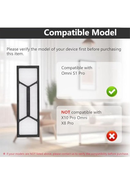 Hepa Filtre Değiştirme Seti, Eufy Robot Vakum Omni S1 Pro, Vakum Süpürge Aksesuarları Parçaları, 8 Pack (Yurt Dışından) fiyatları