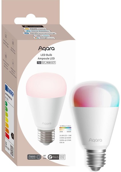 Akıllı LED Ampül (Rgb Cct, E27, 75W, 1100LM) T2 LB-L02D (Apple Home Destekli) fiyatları