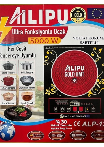 Ailipu/alipu 5000 Watt Her Tencereye Uyumlu Ocak