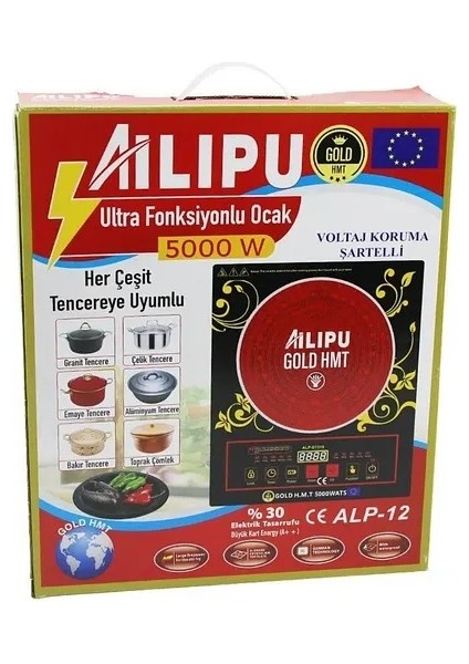 Ailipu/alipu 5000 Watt Her Tencereye Uyumlu Ocak fırsatları