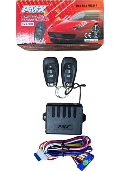 12 Volt Uzaktan Kumanda Açma Kapama Merkezi Kilit Pmx 687