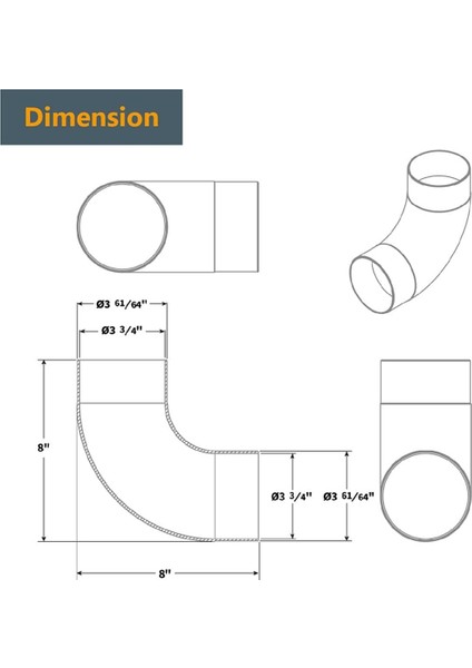 90 Derece Dirsek - Abs Plastik Dik Açı Toz Toplayıcı Bağlantısı (Yurt Dışından) fiyatları