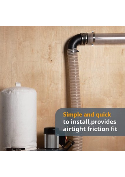 90 Derece Dirsek - Abs Plastik Dik Açı Toz Toplayıcı Bağlantısı (Yurt Dışından) fırsatları