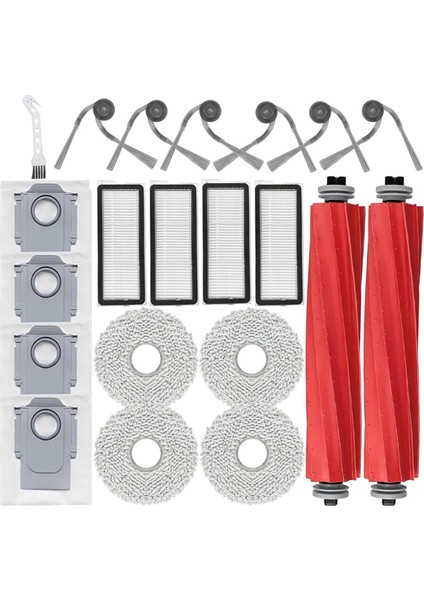 Aksesuar Seti Elektrikli Süpürge Ana Yan Fırçalar Hepa Filtreler Toz Torbaları (Yurt Dışından)