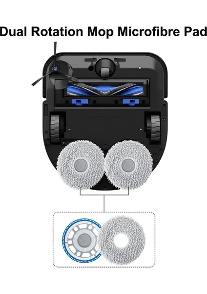 2set Ecovacs Deebot X5 Pro Omni/x5 Omni Robot Vakum Süpürge Yedek Parçaları Için Yedek Tutucu (Yurt Dışından) modelleri