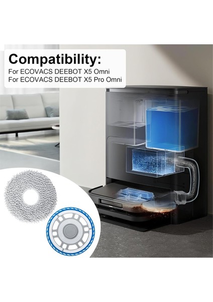 2set Ecovacs Deebot X5 Pro Omni/x5 Omni Robot Vakum Süpürge Yedek Parçaları Için Yedek Tutucu (Yurt Dışından) indirimleri