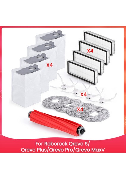 Roborock Qrevo S/qrevo Plus/qrevo Pro/qrevo Maxv Robot Vakum Süpürge Parçaları Için Aksesuar Yedek Kiti (Yurt Dışından)