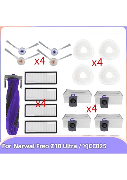 Narwal Freo Z10 Ultra Z10 / YJCC025 Vakum Parçaları Ana Silindir Yan Fırça Kapak Kapağı Toz Çantası (Yurt Dışından)