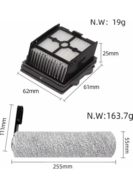 Tineco Zemin Için Bir Anahtar S6/stretch S6 Parça Islak Kuru Vakum Süpürge Sarf Sarf Makaralı Fırça Hepa Filtre Aksesuarları (Yurt Dışından) fiyatları