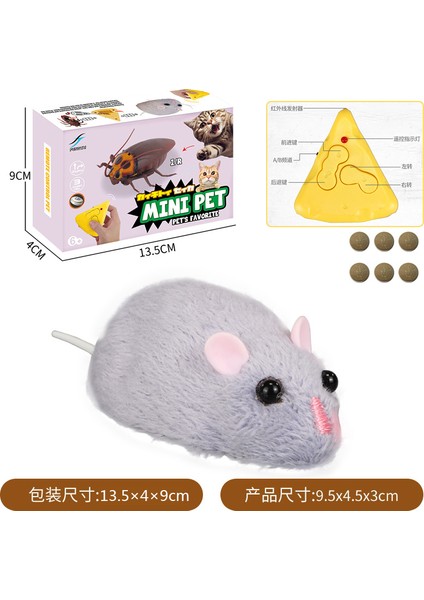 Yeni Akın Dört Yönlü Uzaktan Kumanda Fare Kedi Alay Evcil Hayvan Oyuncakları Hamster Kablosuz Sallayarak Kontrol Elektrikli Hile Fareler (Yurt Dışından)