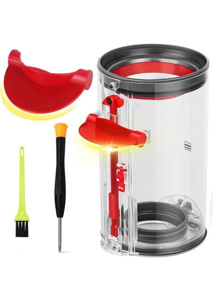 Dyson V10 SV12 Vakum Temizleyici Aksesuarları Için Toz Konteyner Yedek Parçaları Tornavida ile Toz Toplama Kovası (Yurt Dışından)