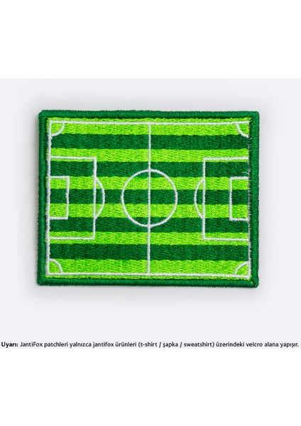Futbol Sahası Dokuma Cırtlı Yama-Patch Sticker