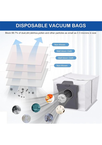 45PCS Fırça Filtre Toz Torbası ve Paspas Kumaş Kiti Dream L10S Ultra Gen 2 L30S Ultra Vakum Süpürge Yedek Parçaları (Yurt Dışından) fırsatları