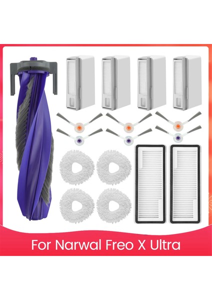 Narwal Freo x Ultra Robot Vakum Süpürücü Ana Yan Fırça Hepa Filtreleri Paspas Padleri Toz Çanta (Yurt Dışından)