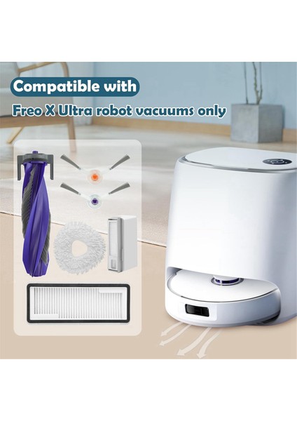 Narwal Freo x Ultra Robot Vakum Süpürücü Ana Yan Fırça Hepa Filtreleri Paspas Padleri Toz Çanta (Yurt Dışından) fırsatları