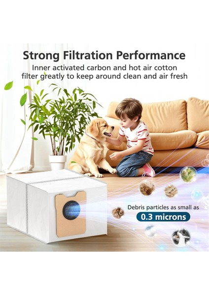 Eufy Omni C20 Robot Vakum, Büyük Kapasiteli Değiştirme Torbaları Için 12 Pcs Toz Torbaları (Yurt Dışından) indirimleri