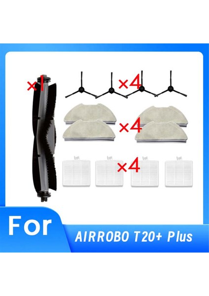 Airrobo T20+ Vakum Süpürge Aksesuarları Için Ana Yan Fırça Paspası Filtresi Ultra Dayanıklı Temizleyici Parçalar Aksesuarlar (Yurt Dışından)