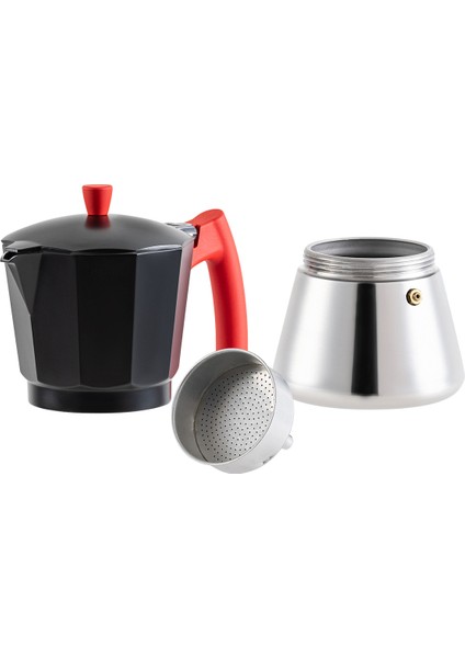 Carla Moka Pot - Siyah - 450 ml