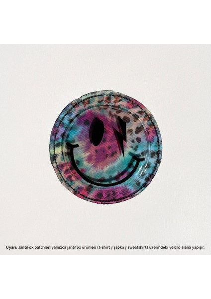 Leopar Gülenyüz Cırtlı Yama-Patch Sticker