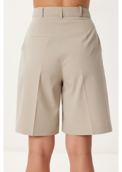 Cepli Bermuda Dokuma Şort LFK0015 Bej indirimleri