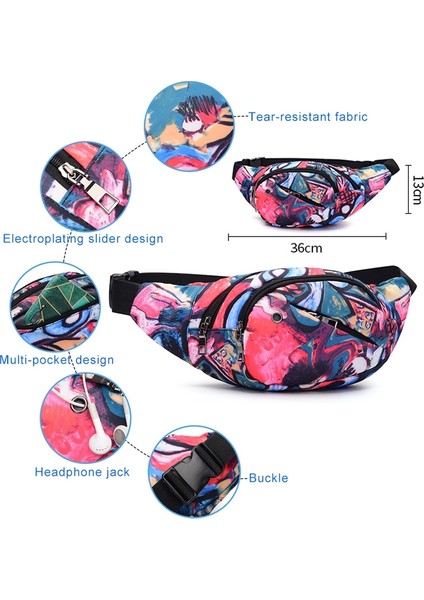 Renkli Çok Fonksiyonlu Günlük Cepli Bayan Açık Hava Çantası Bel Çantası (Yurt Dışından) modelleri