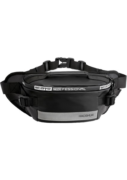 Haoshuaı Açık Hava Koşu Bel Çantası 1100-6 Siyah) (Yurt Dışından)