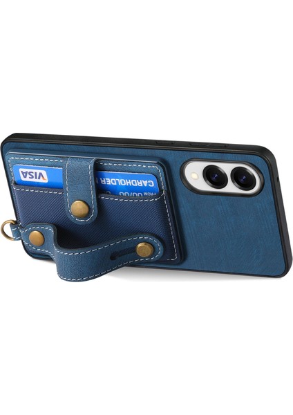 Samsung Galaxy S25 Edge 5g Için Retro Kart Cüzdan Kılıfı (Yurt Dışından) modelleri