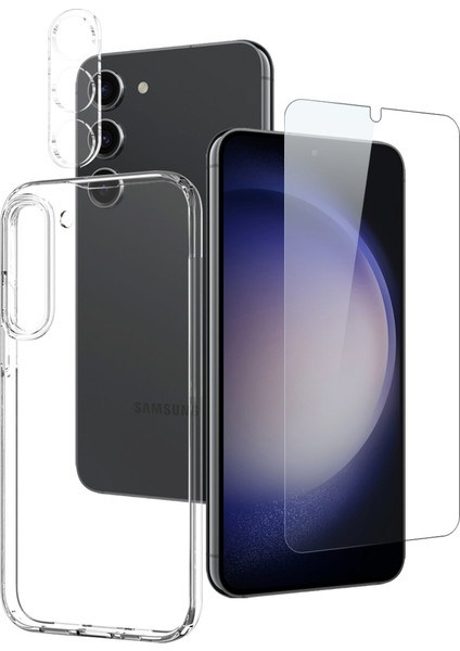 Samsung Galaxy S23 5g Için Tpu Kılıf Ekran Lens Filmi (Yurt Dışından)